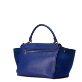 セリーヌ ハンドバッグ ショルダーバッグ 2WAY ブルー レザー スウェード レディース CELINE 【中古】